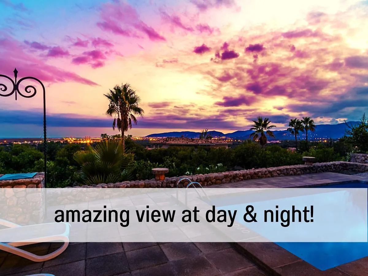 Finca Feliz Mallorca - fantastischer Blick aufs Meer und Palma Bunyola